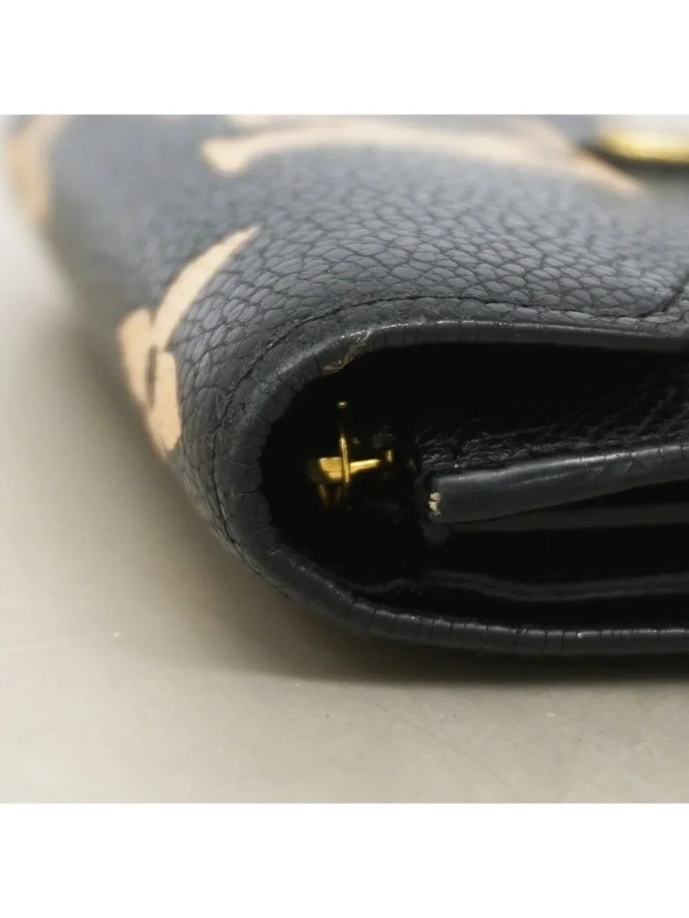 Louis Vuitton Trifold Wallet Monogram Empreinte Bicolor Portefeuille Victorine